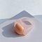 Square Resin Finger Rings, Pink, Inner Diameter: 17mm