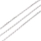 Tarnish Resistant 304 Stainless Steel Cable Chains, with Spool, Soldered, Stainless Steel Color, 2.5x1.8x0.5mm, 10.93 yards(10m)/roll