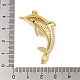 Подвески из латуни и прозрачного циркония с покрытием стойки KK-L216-067G-3
