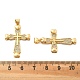 Латунные микро проложить кубического циркония подвески KK-R229-10G-A-3