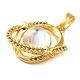 Кубические подвески из латуни с микропаве KK-M099-03G-2