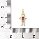 Латунные микро проложить кубического циркония подвески ZIRC-I356-17G-A06-3