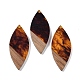 Большие подвески из смолы и дерева WOOD-F015-12C-1