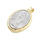 Долговечные латунные подвески KK-Q006-42G-01-2