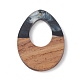Подвески из перламутровой смолы и орехового дерева WOOD-C016-01E-2