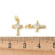 Латунные микропаве прозрачные подвески с фианитом KK-Q031-35G-02-3