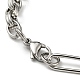 Браслеты-цепочки Figaro из нержавеющей стали 201 STAS-Z056-09P-3