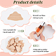 1 комплект необработанных деревянных чипсов WOOD-OC0003-98C-4