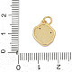 Латунные микро проложить кубического циркония подвески KK-U068-07G-02-3
