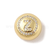 Подвески из латуни и прозрачного циркония с покрытием стойки KK-Z047-07G-Z-RS