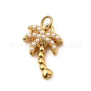 Подвески из искусственного жемчуга ABS из нержавеющей стали 304 STAS-B097-07G-01