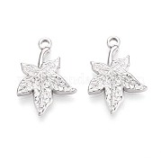 Подвески из нержавеющей стали 304 в виде кленовых листьев STAS-T067-53P
