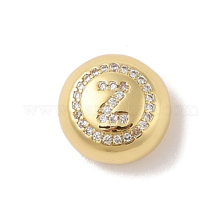 Подвески из латуни и прозрачного циркония с покрытием стойки KK-Z047-07G-Z-RS-1