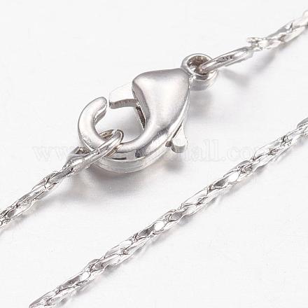 Латунь цепи ожерелья MAK-L009-02P-1