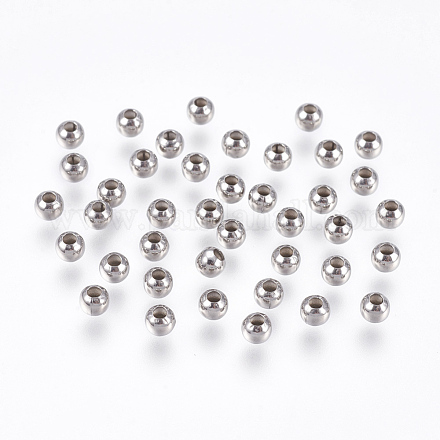 Круглые разделительные бусины из нержавеющей стали 304 STAS-I050-06-4mm-1