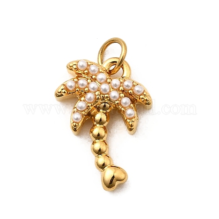 Подвески из искусственного жемчуга ABS из нержавеющей стали 304 STAS-B097-07G-01-1
