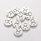 Non-Tarnish 304 Stainless Steel Charms, Flat Round with Constellation/Zodiac Sign, Taurus, 12x1mm, Hole: 1.5mm