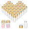 GOMAKERER 100 Pcs Tiny Glass Bottles, 2ml Small Clear Bottles Tiny Vials Containers Empty Wishing Gift Bottles for Crafts Storage
