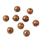 Wenge Wood Beads, Undyed, Round, Camel, 12mm, Hole: 2mm, 100pcs/bag