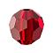 Preciosa® Crystal Beads, Czech Crystal, 451 19 602 Round, 90090 Siam, 4mm, Hole: 1mm