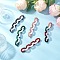 Acrylic Handmade Cable Chains, Oval, Mixed Color, 24x18x5mm, 5pcs/set