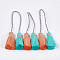 Polycotton(Polyester Cotton) Tassel Big Pendant Decorations, Two Tone, Dark Turquoise, 280~300mm