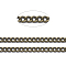 Brass Curb Chains, Twisted Chains, Soldered, with Spool, Nickel Free, Antique Bronze, 2x1.2x0.3mm, about 82.02 Feet(25m)/roll