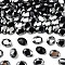 Preciosa® MAXIMA Crystal Fancy Stones, Czech Crystal, 435 12 601 Oval, Unfoiled, 23980 272 Hematite, 8x6mm