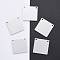 Tarnish Resistant 201 Stainless Steel Pendants, Manual Polishing, Square, Stainless Steel Color, 16x16x1mm, Hole: 1mm