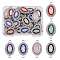 60 Pieces Virgin Mary Charm Connector Our Lady Virgin Mary Link Enamel Metal Charm Pendant, with Crystal Rhinestones, for Jewelry Bracelet Necklace Making Crafts, Mixed Color, Platinum, 24x13.5mm, Hole: 2mm