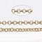 Soldered Brass Coated Iron Rolo Chains, Belcher Chain, with Spool, Light Gold, 2x0.5mm, about 328.08 Feet(100m)/roll
