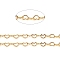 Brass Heart Link Chains, with Spool, Soldered, Long-Lasting Plated, Real 18K Gold Plated, 1.5x2x0.2mm, about 32.8 Feet(10m)/roll