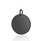 201 Stainless Steel Pendants, Flat Round, Stamping Blank Tag, Gunmetal, 22x1.5mm, Hole: 5mm