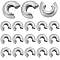 304 Stainless Steel Crimp Beads Covers, Stainless Steel Color, 6x5x3mm, 120pcs/box