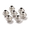 CCB Plastic Beads, Cone, Platinum, 6.8x6.2mm, Hole: 2mm