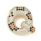 Brass Micro Pave Cubic Zirconia Pendants, Long-Lasting Plated, Rack Plating, Letter Charms, Real 18K Gold Plated, Letter Q, 23x22x7mm, Hole: 5.2x3mm