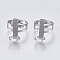 Iron Finger Ring Prong Settings, 4 Claw Prong Ring Settings, Platinum, Tray: 20x8mm, 18mm