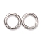 Alloy Spring Gate Rings, O Rings, Platinum, 6 Gauge, 24x4mm, Inner Diameter: 16.5mm