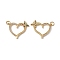 Brass Micro Pave Colorful Cubic Zirconia Pendants, with Jump Ring, Cadmium Free & Nickel Free & Lead Free, Rack Plating, Heart with Butterfly, Real 18K Gold Plated, 19.5x23x2mm, Hole: 3mm