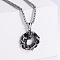 Retro Rock Punk Dragon 304 Stainless Steel Pendant Necklaces, Stainless Steel Color