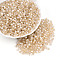 Glass Seed Beads, Inside Colours, Bicone, Pale Goldenrod, 4.5x3.5mm, Hole: 1.4mm, 6425pcs/pound