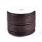 Korean Waxed Polyester Cords, for Jewelry Making, Coconut Brown, 2mm, about 10m/roll