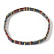 Vintage Ethnic Style Glass Seed Beads Stretch Bracelets for Women, Rectangle, Mixed Color, Inner Diameter: 6-1/4 inch(16cm)~6-1/2 inch(16.5cm)