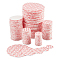 NBEADS 500 Pcs 5 Sizes Pressure Sensitive Seals, 20mm/24mm/28mm/38mm/63mm Waterproof Foam Lid Liners Round Torque Activated Cap Seals for Cosmetic Plastic Glass Bottle Jar Lid Canning Vials