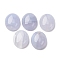 Natural Blue Lace Agate Cabochons, Oval, 12x10x4.5mm