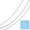 BENECREAT 18 Gauge S9999 Round Sterling Silver Wire, 3.2ft Jewellery Craft Wire with Wipe for Wire-Wound Jewellery Making, Spool Projects, Bracelet and Earring Making