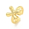 Brass Letter Open Cuff Rings for Women, Cadmium Free & Lead Free, Adjustable, Real 18K Gold Plated, Letter X, 15~16.5x7~16.5mm