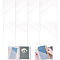 8Pcs 2 Styles Transparent PVC Plastic Self-Adhesive Bags, Rectangle, Clear, 25.4x20.3cm, 4pcs/style 