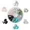60G 6 Styles Natural & Synthetic  Gemstone Beads Chips, 5~8x5~8mm, Hole: 1mm, 10g/style