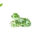 Resin Dog Display Decoration, with Lampwork Chips inside Statues for Home Office Decorations, 48x30mm